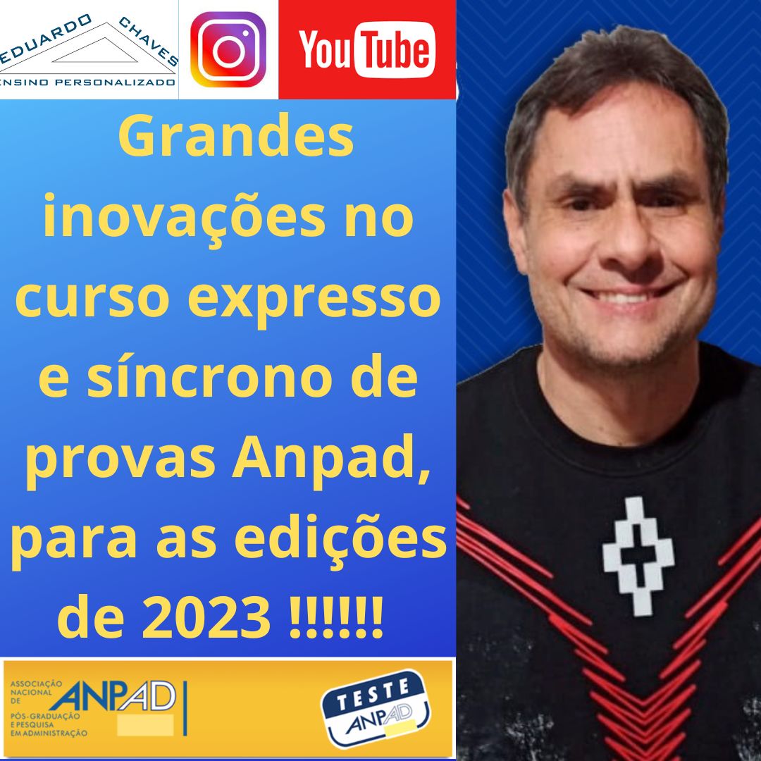 Teste Anpad 2023 - Grandes inovações no curso expresso e síncrono de aulas  ao vivo para edições